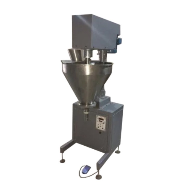 Semi Automatic Auger Filler Machine | Powder Dosing for Spices Flour Detergent | Foot Pedal PLC ±1% Accuracy SS304 Food Grade